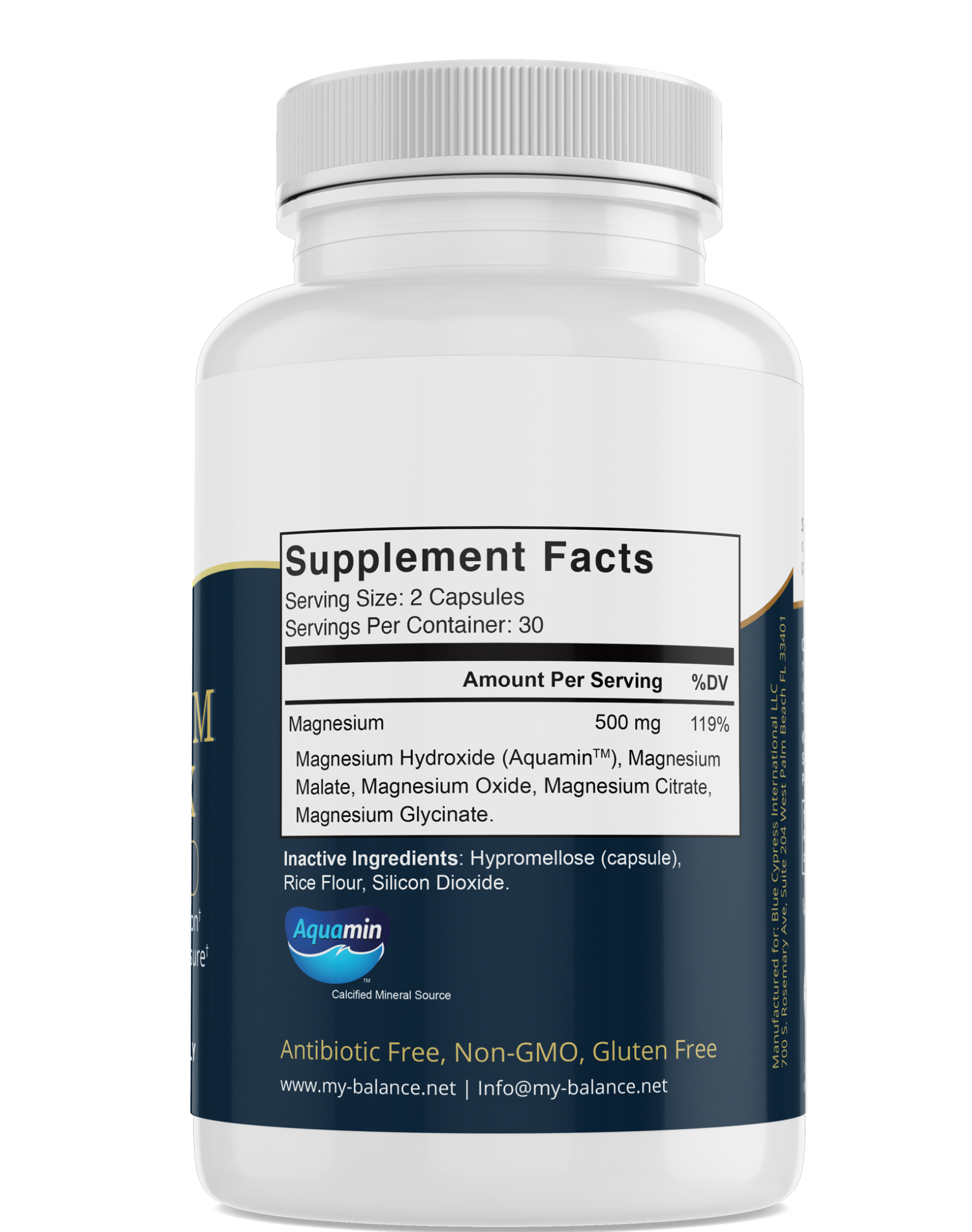 Premium Magnesium Complex Supplement - High Absorption Formula for Better Sleep & Muscle Support
