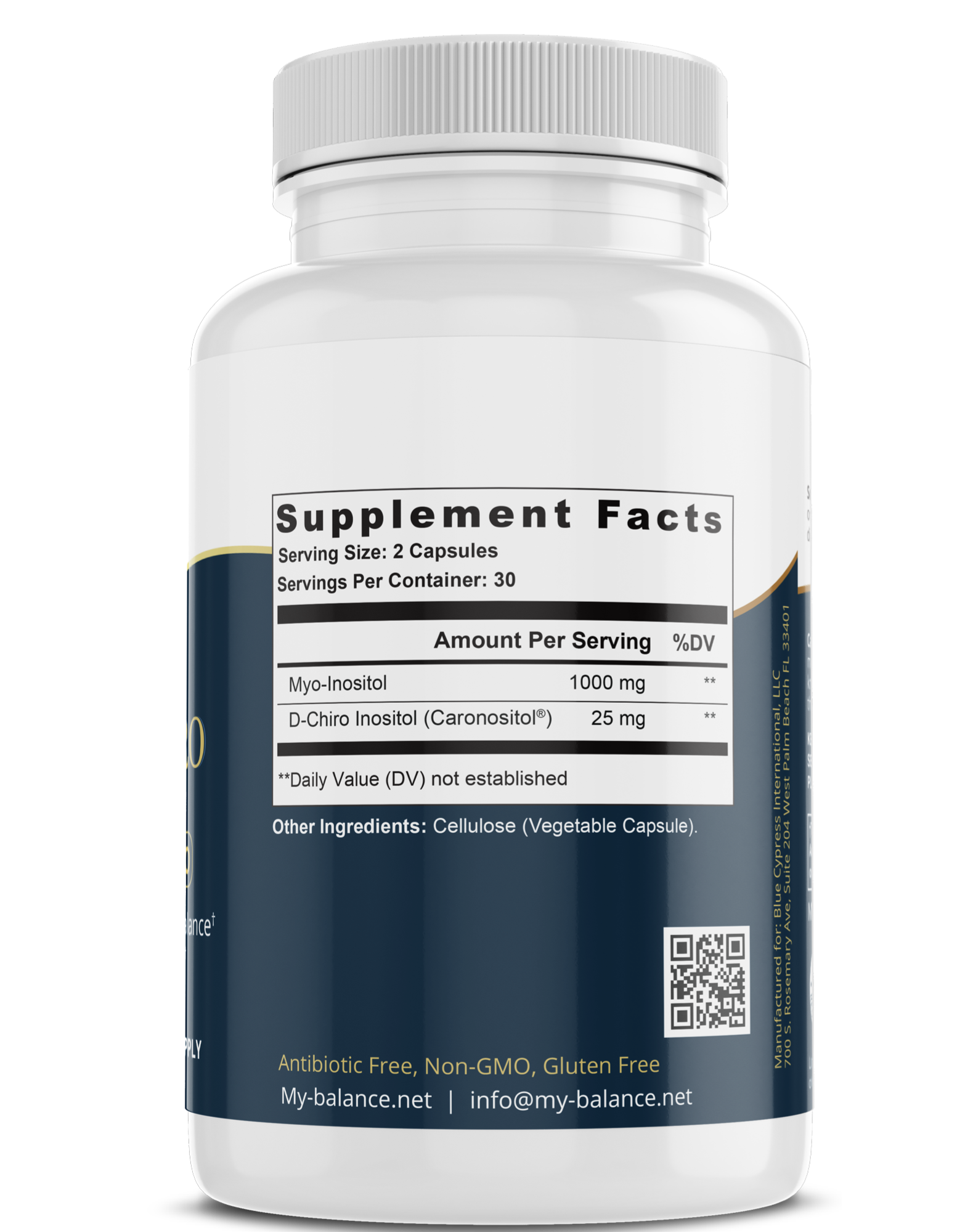 Myo D-Chiro Inositol with IP6 - Premium Hormonal Balance & PCOS Support Supplement