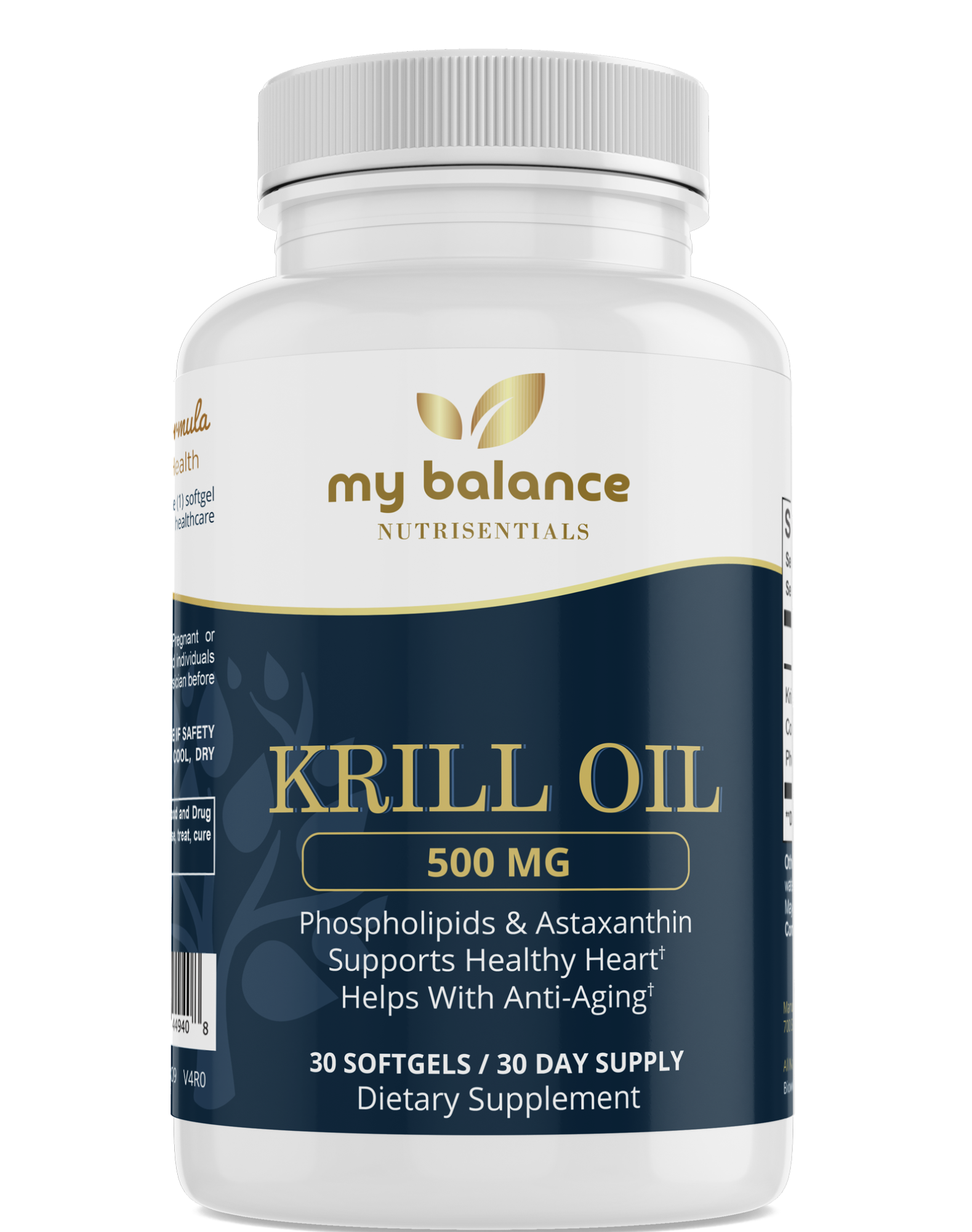 Premium Krill Oil Supplement - Superior Omega-3 EPA DHA for Heart & Brain Health