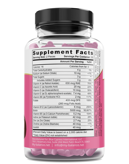 Hair Skin Nails Vitamins with Biotin - Beauty Support Supplement for Healthy Growth