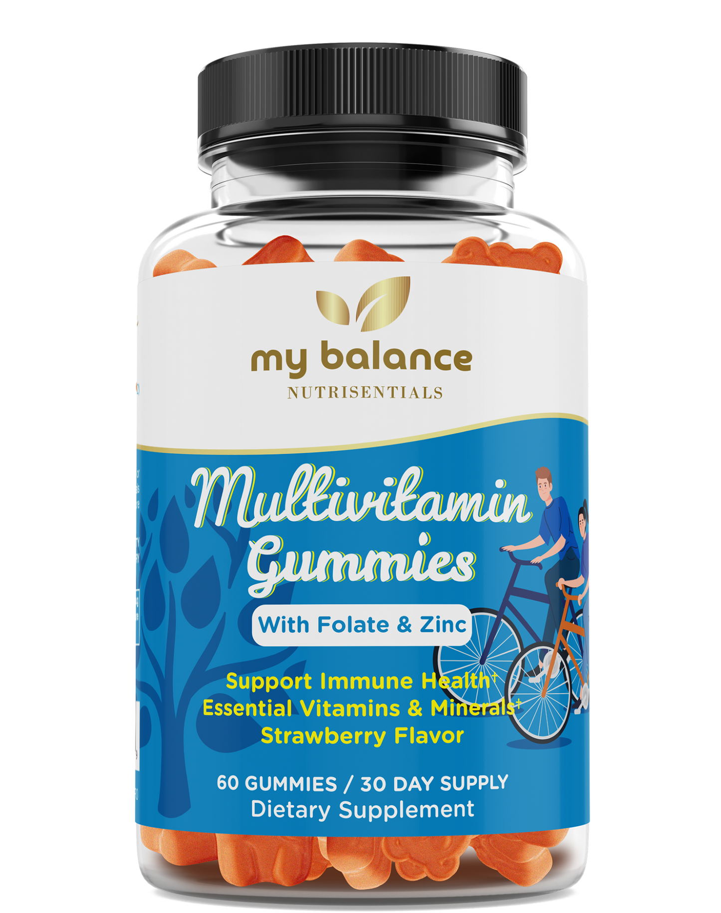  Daily Boost Multivitamin Gummies - Delicious Adult Vitamin Supplements for Energy & Immunity
