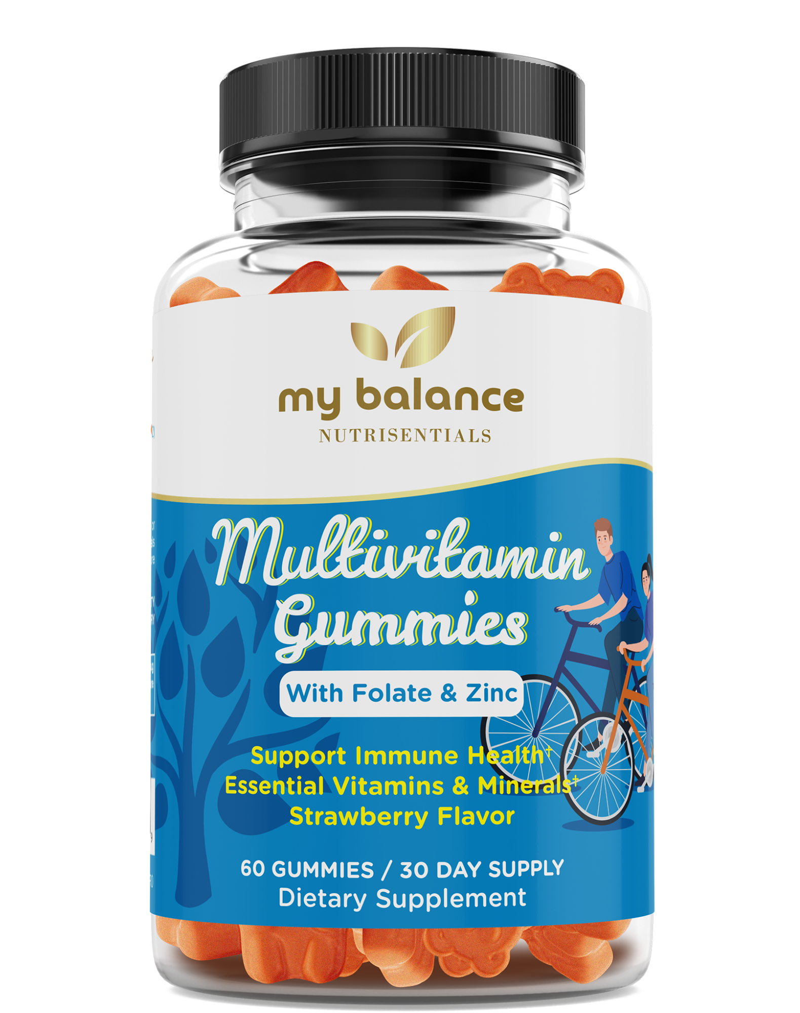  Daily Boost Multivitamin Gummies - Delicious Adult Vitamin Supplements for Energy & Immunity